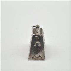Vintage Fred Harvey Era 925 Sterling Silver Arrow Stamped Bell Charm w/ Clapper